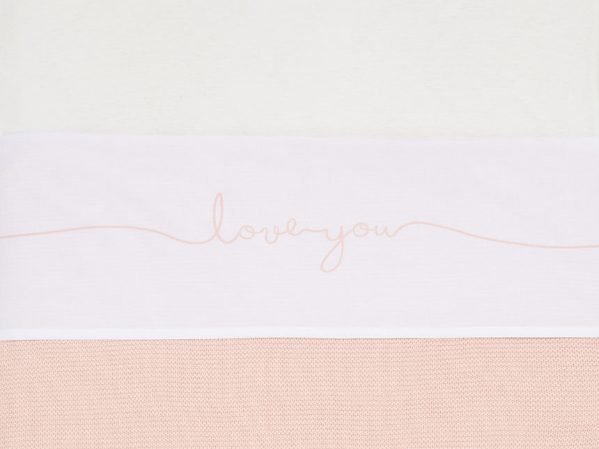 <tc>Jollein</tc> Wiegetuch Love You Pale Pink 75x100cm