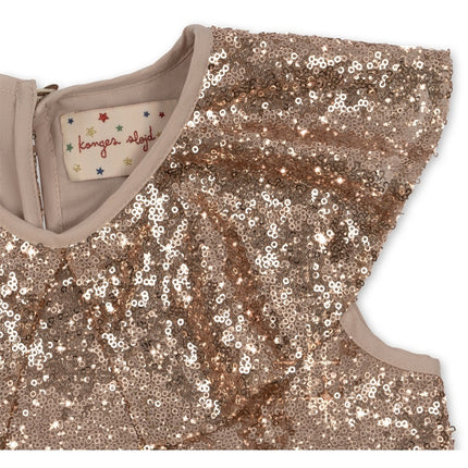 Konges Slojd Babykleid Starla Pailletten S Gold Blush