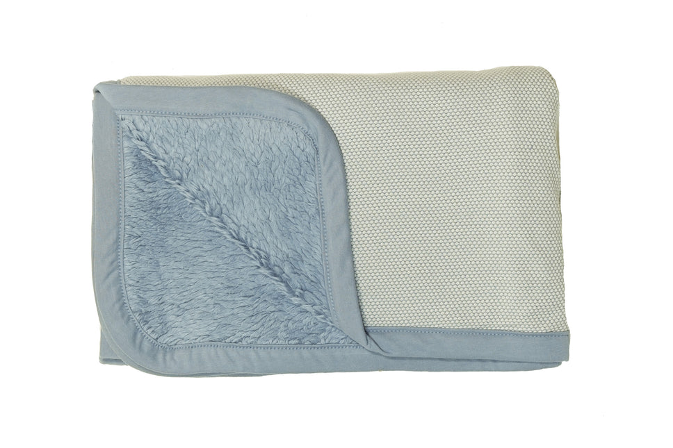 Snoozebaby Kinderbettdecke T.O.G 2.0 Fresh Blue 100x75cm