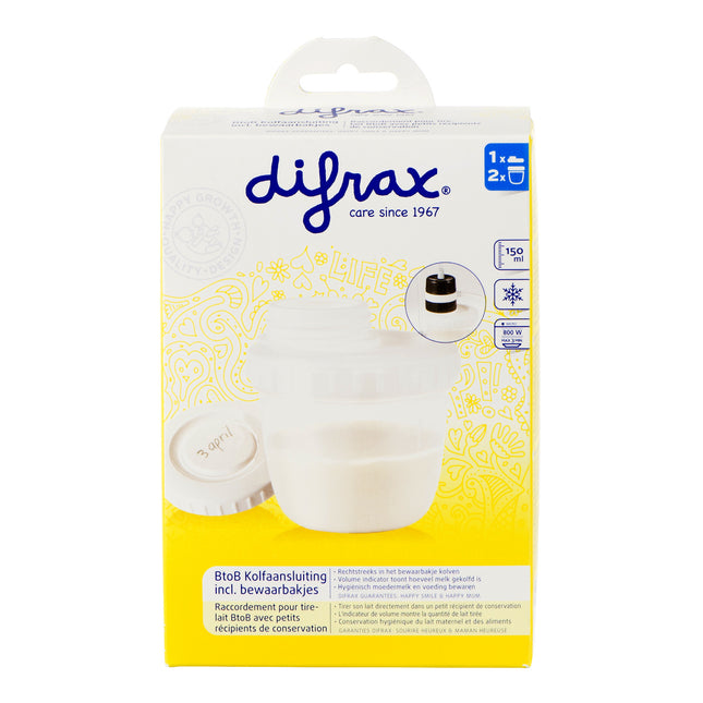 Difrax Aufbewahrungsbehälter für Milchpumpen