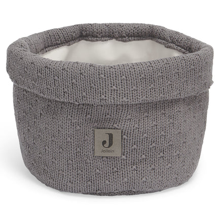 Jollein Wickelkorb Bliss Knit Storm Grey