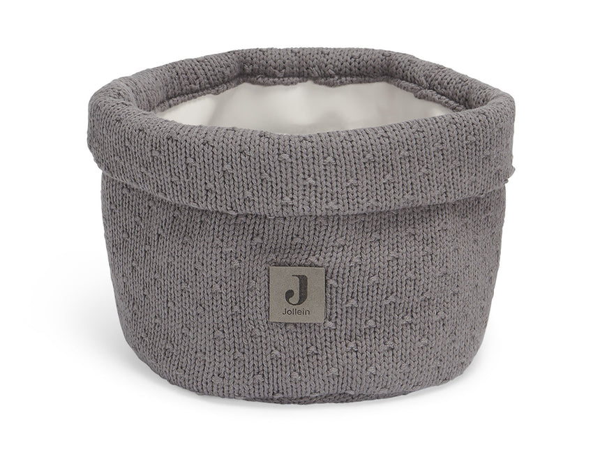 Jollein Wickelkorb Bliss Knit Storm Grey