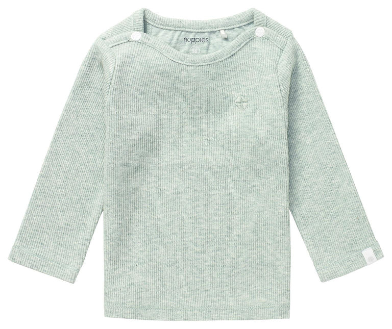 Noppies Baby Shirt Natal Grau Mint Melange