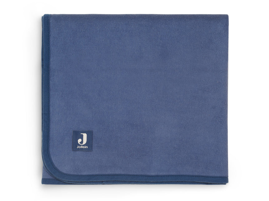 <tc>Jollein</tc> Wiegendecke Jeans Blau 75x100cm