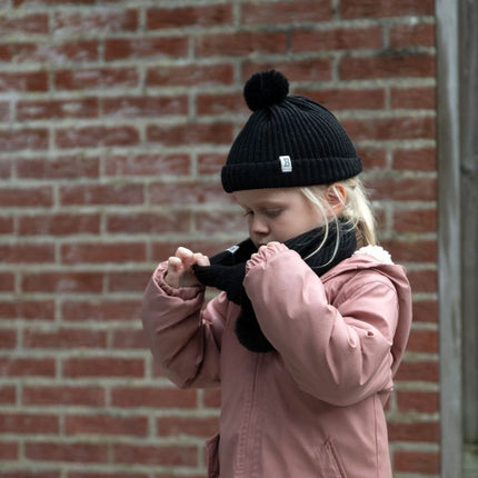 Baby's Only Baby Halstuch mit Bommel Cool Schwarz EinheitsGröße