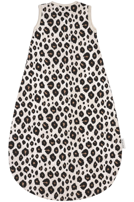 Meyco Schlafsack Baby Sommer Rund Leopard Sand Melange