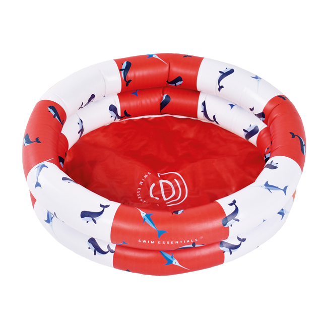 Swim Essentials Schwimmbad Kind Walfisch Rot Weiß 60Cm
