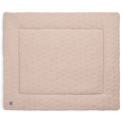 Jollein Laufgittermatte River Knit Pale Pink 80x100cm