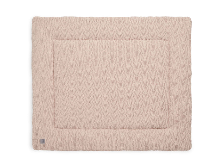 Jollein Laufgittermatte River Knit Pale Pink 80x100cm