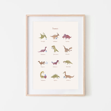 Mushie Poster Dinosaurier 11x17cm