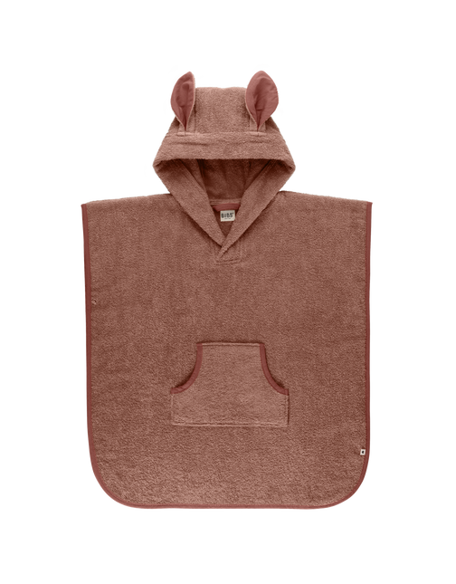 BIBS Bademantel Baby Poncho Känguru Woodchuck