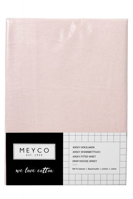 Meyco Spannbetttuch Jersey Hellrosa 40x80/90 cm