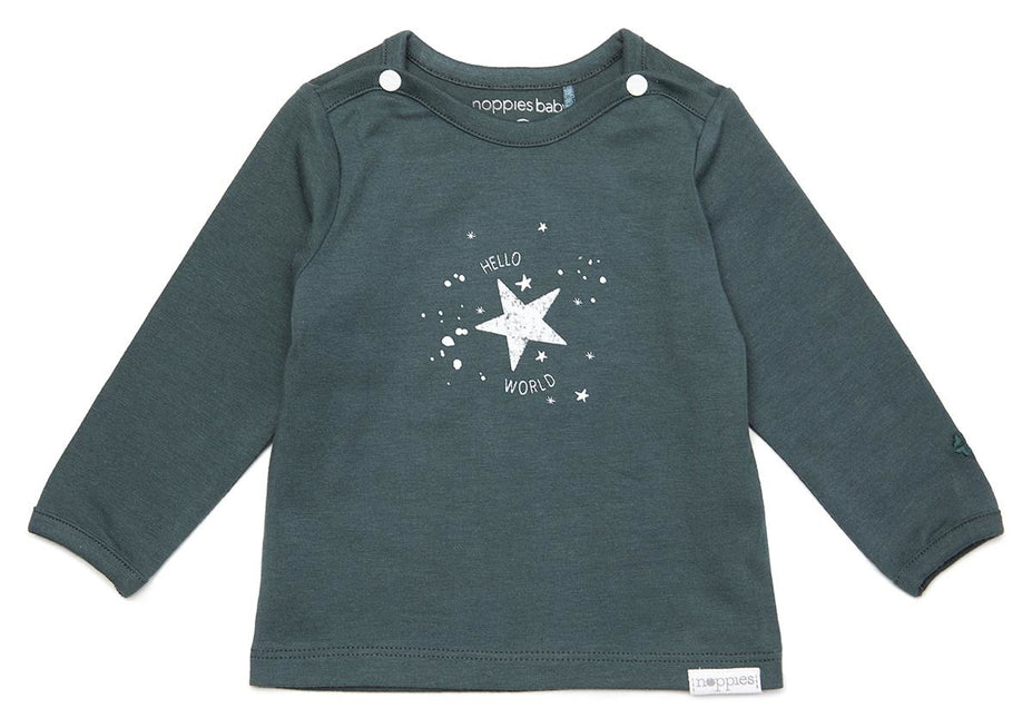 Noppies Baby-Shirt Dark Slate