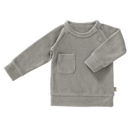 Fresk Babypullover Velours Paloma Grey