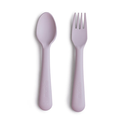 Mushie Besteck-Set Soft Lilac 2-teilig