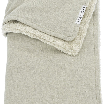 Meyco Bettdecke Teddy Knit Basic Sand Melange