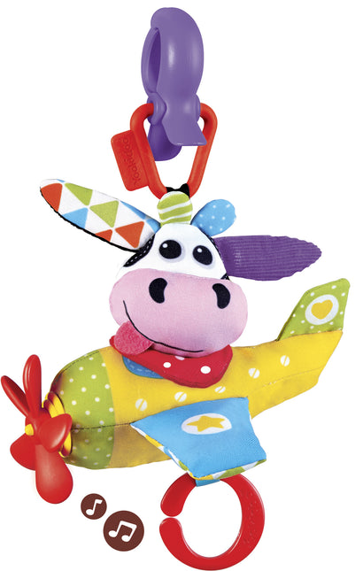 Yookidoo Hängendes Spielzeugflugzeug mit Kuh