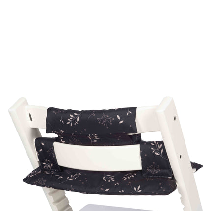 Dooky Stuhlverkleinerer Kissen Set Tripp Trapp Black Leaves