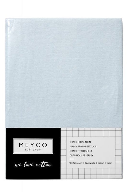 Meyco Spannbettlaken Jersey Hellblau 70x140/150 cm