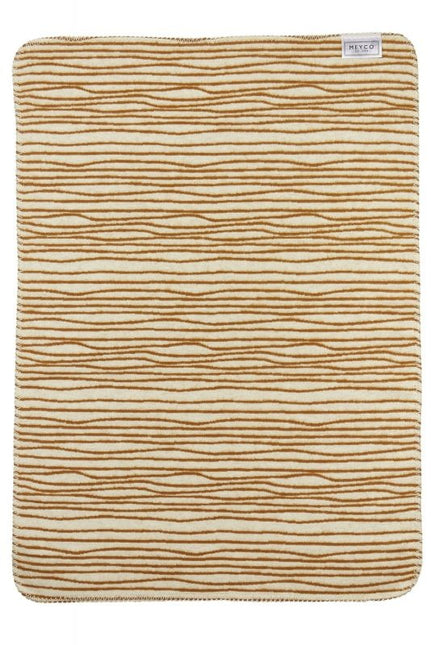 Meyco Kinderbettdecke Flannel Stripe Camel