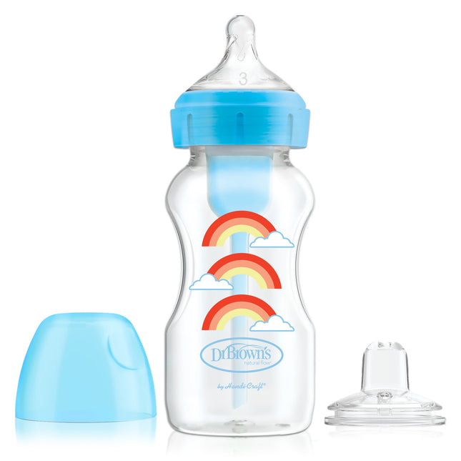 Dr. Brown's Optionen + Flasche zu Sippystarter kit BH 270ml blau