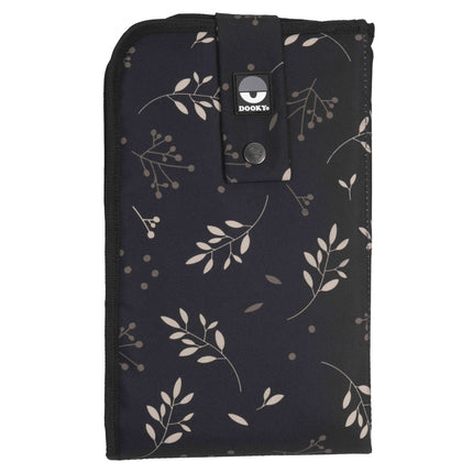 Dooky Wickelauflage 3 In 1 Romantic Leaves Schwarz