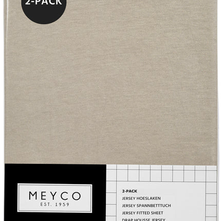 <tc>Meyco</tc> Spannbetttuch Jersey 2St 40X80/90 Sand