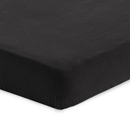 Jollein Spannbetttuch Jersey Schwarz 60x120cm