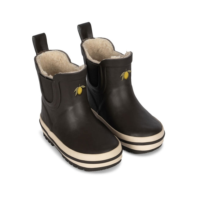 Konges Slojd Regenstiefel Lemon Lowchocolate Brown