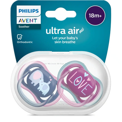 Philips Avent Schnuller +18 Monate Air Elephant/Love