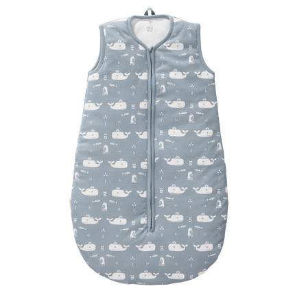 Fresk Schlafsack Babyschlafsack mit leichtem Futter Whale Blue Fog