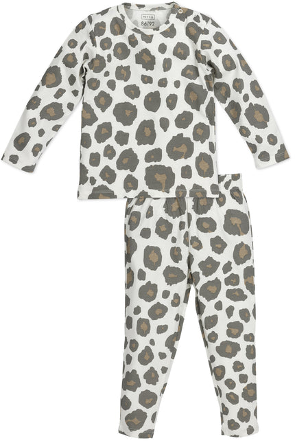 Meyco Baby Pyjama Panther Neutral 100% Baumwolle