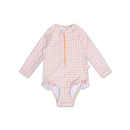 <tc>Swim Essentials</tc> Badeanzug Kind Apricot Orange Lange Ärmel