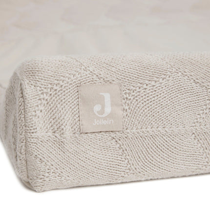 Jollein Wickelauflagenbezug Shell Knit Nougat