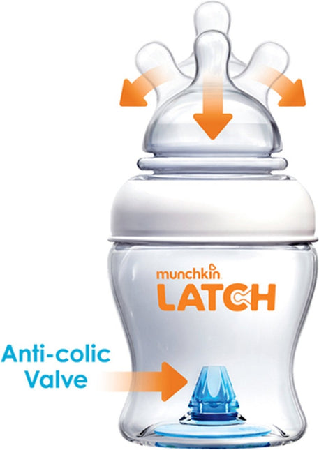 Munchkin Babyflasche 3 Stück Latch Sauger Flasche 120ml