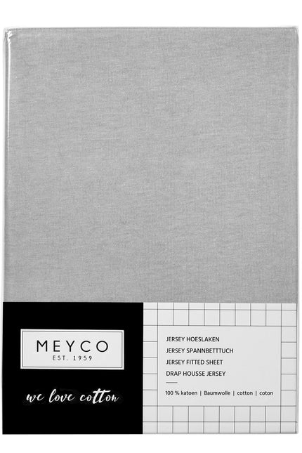 Meyco Spannbetttuch Jersey Boxmatratze 75X95cm Hellgrau