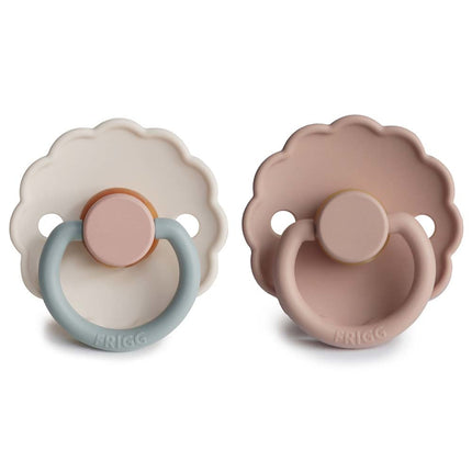 Frigg Schnuller Größe 2 Daisy Blooming Blush/Baumwolle C. Silikon 2er-Pack