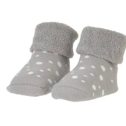 BamBam Babysocken Bio-Socken mit Punkten Grau