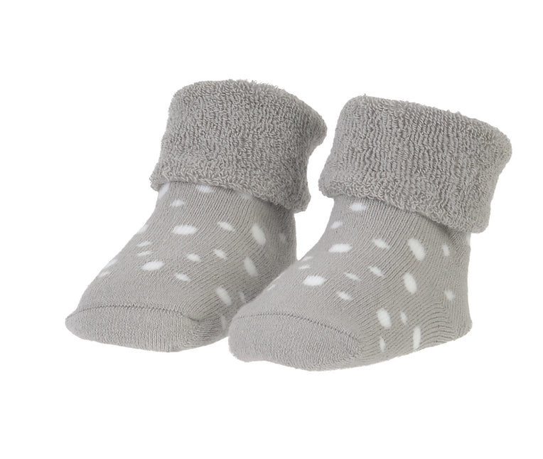 BamBam Babysocken Bio-Socken mit Punkten Grau