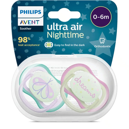 Philips Avent Schnuller +0 Monate Air Night Mix