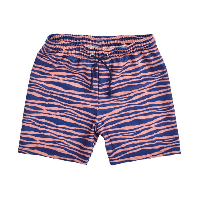 Swim Essentials Badeshorts Kind Zebra Blau/Orange