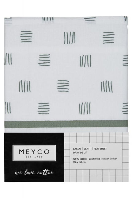 <tc>Meyco</tc> Wiegetuch Block Stripe Waldgrün