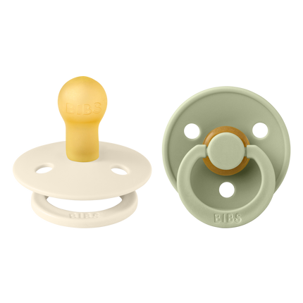 BIBS Schnuller Größe 2 Elfenbein/Salbei 2St