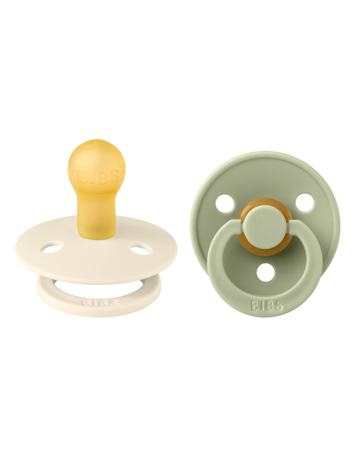 BIBS Schnuller Größe 2 Elfenbein/Salbei 2St