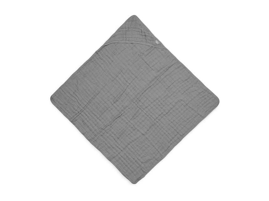 Jollein Badeumhang Baby Wrinkled Cotton Storm Grey 75x75cm