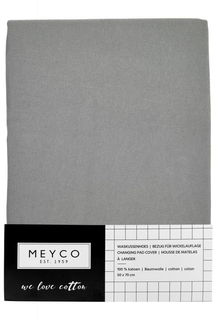 Meyco Wickelauflagenbezug Basic Jersey Grey