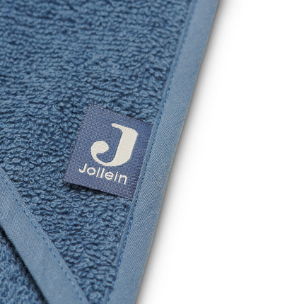 Jollein Badeumhang Baby Frottee Jeans Blau 75x75cm