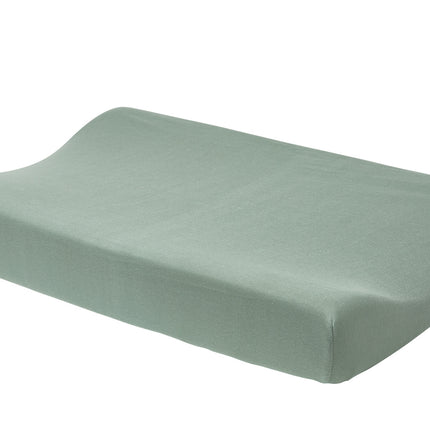 Meyco Wickelauflagenbezug Basic Jersey Stone Green