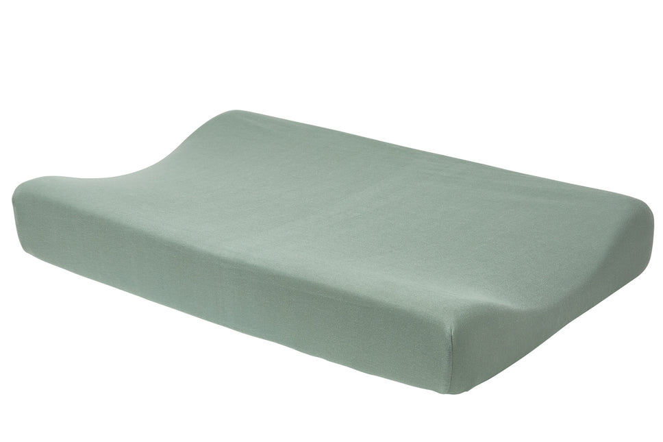 Meyco Wickelauflagenbezug Basic Jersey Stone Green