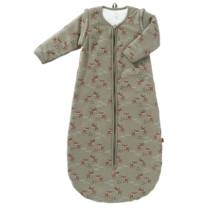 Fresk Baby-Hirsch-Schlafsack mit abnehmbarem Ärmel Olive 90cm